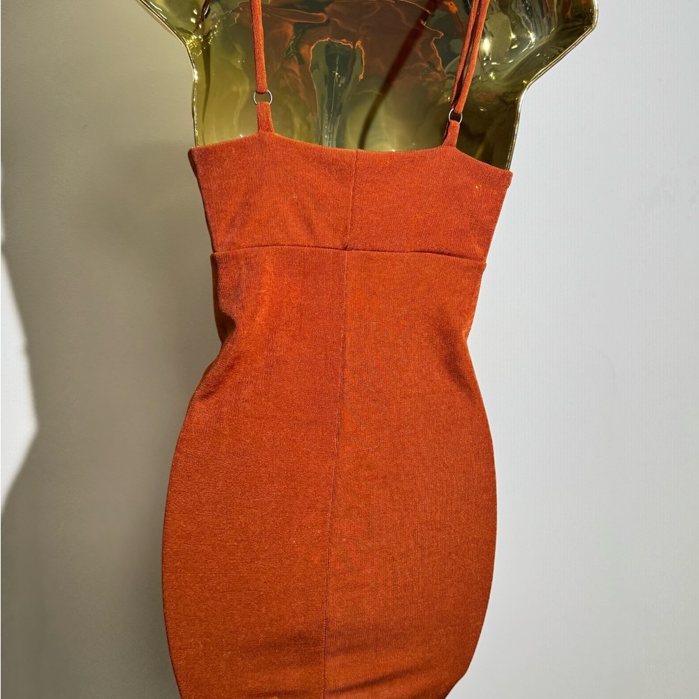 Forever 21 Rust Ruched Mini Dress - Picture 6 of 7